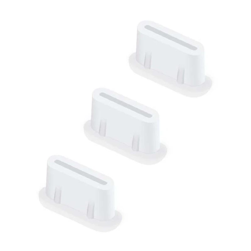 SS8S Set of 3pcs Silicone Dust Protectors Type C Charging Port Protective Plugs UAV and Phone Accessories for Avata 2