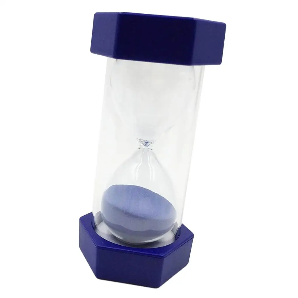 Sand Timer Hourglass Kitchen Cook Coffee Clock Home Decor 8 Minutes Blue New