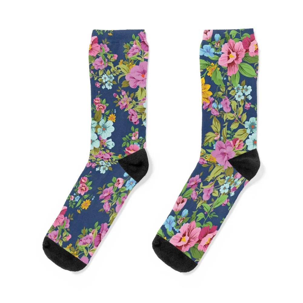 

Women's Casual Seamless Floral Pattern Watercolour Painting Socks set valentine gift ideas Women Socks Men's