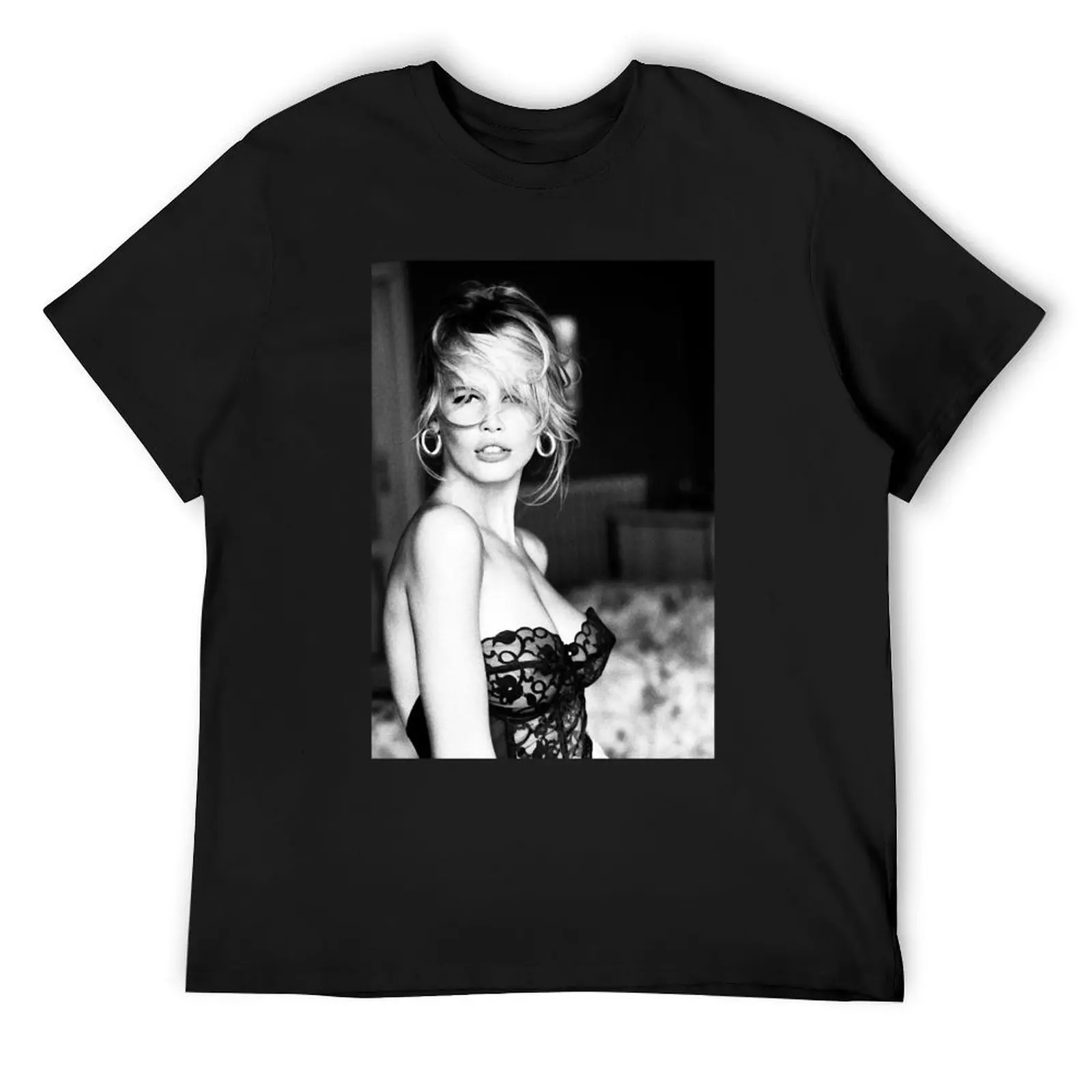 Camiseta con estampado de Ms Claudia Schiffer, ropa informal unisex para la calle