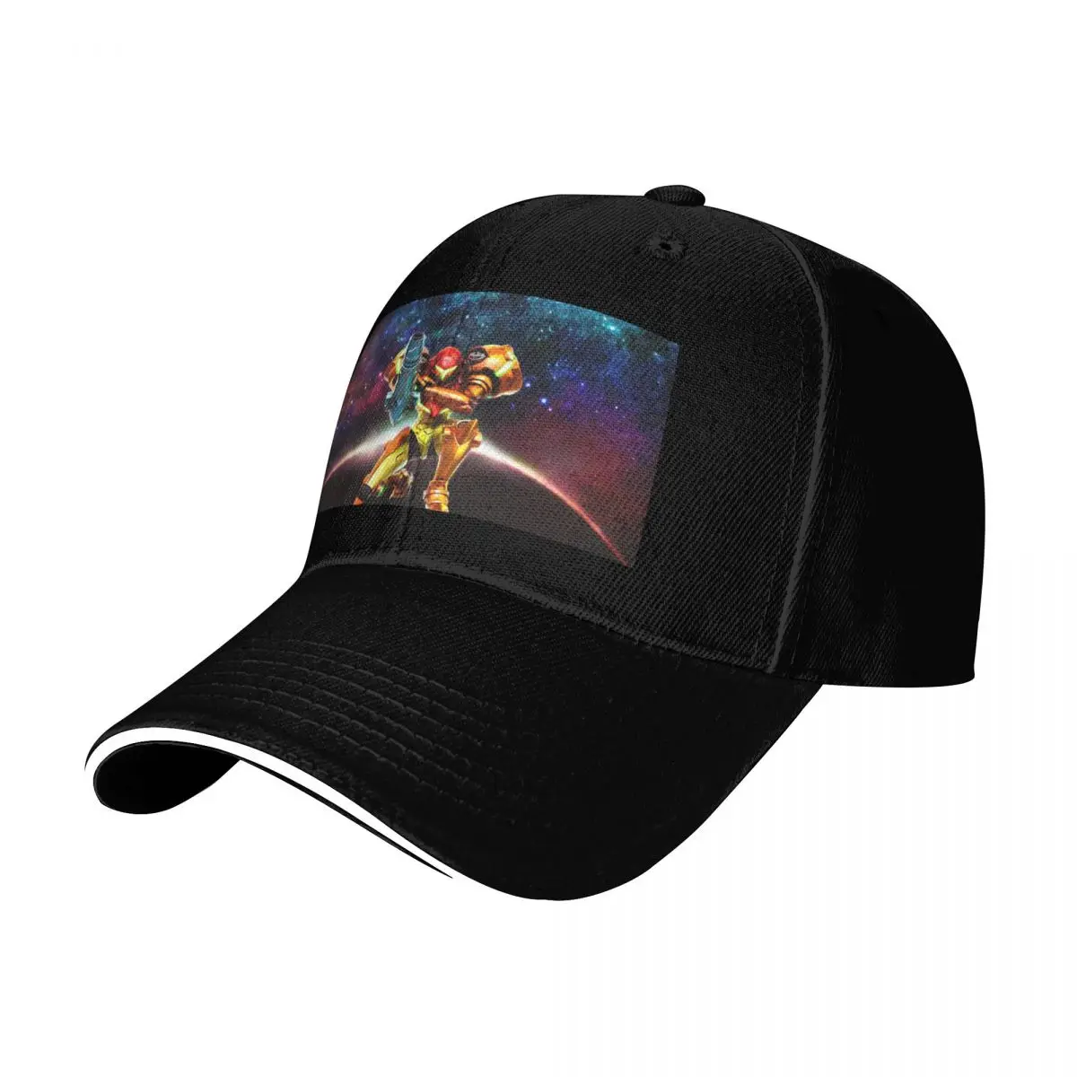 Super Metroid Baseball Cap Strapback Dad Hat Six Panel Structured Crown Sun Protection UPF 50+