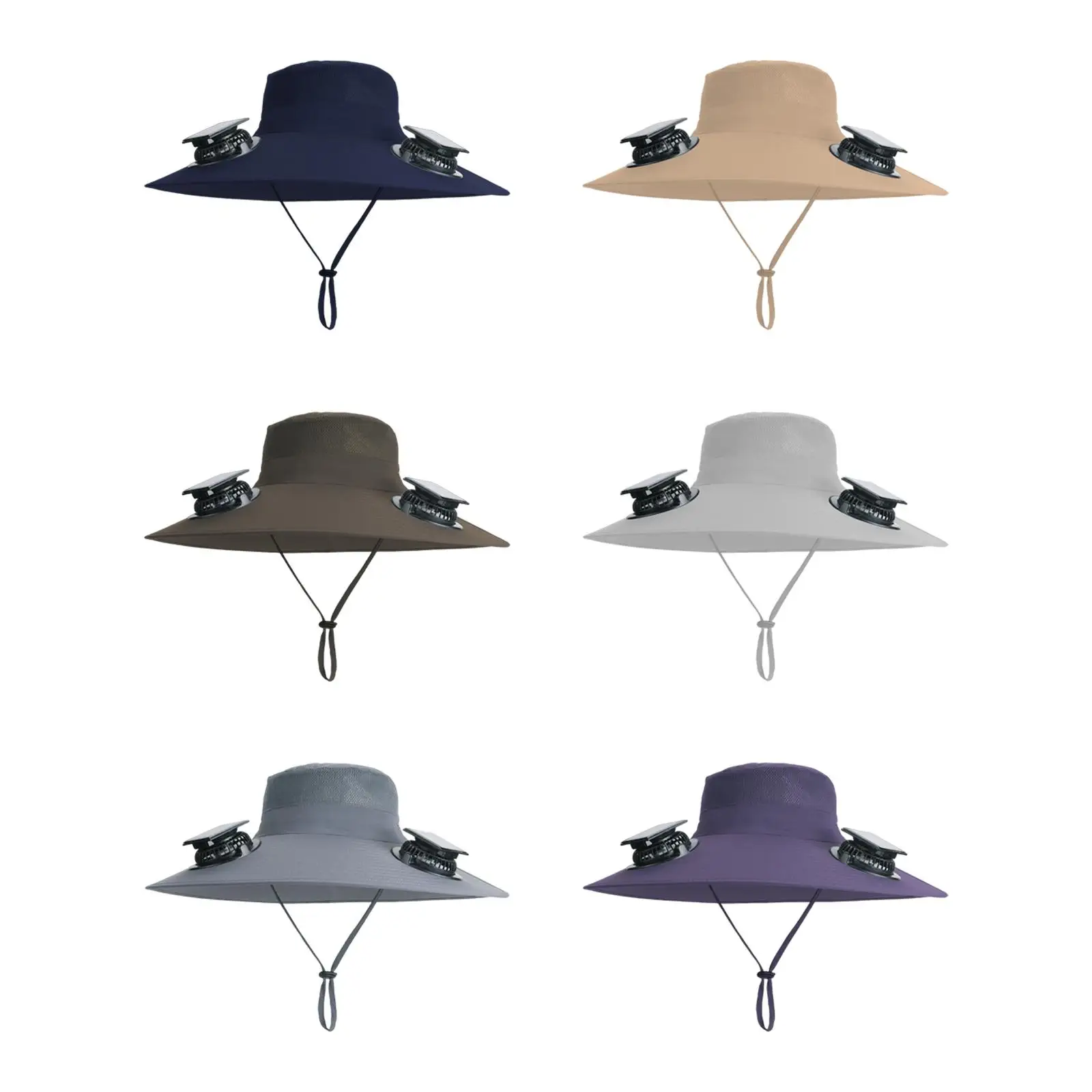 

Sun Hat Breathable for Men Women with Fans Versatile Wide Brim Fan Visor Hat for Travel Fishing Trekking Backpacking Outdoor