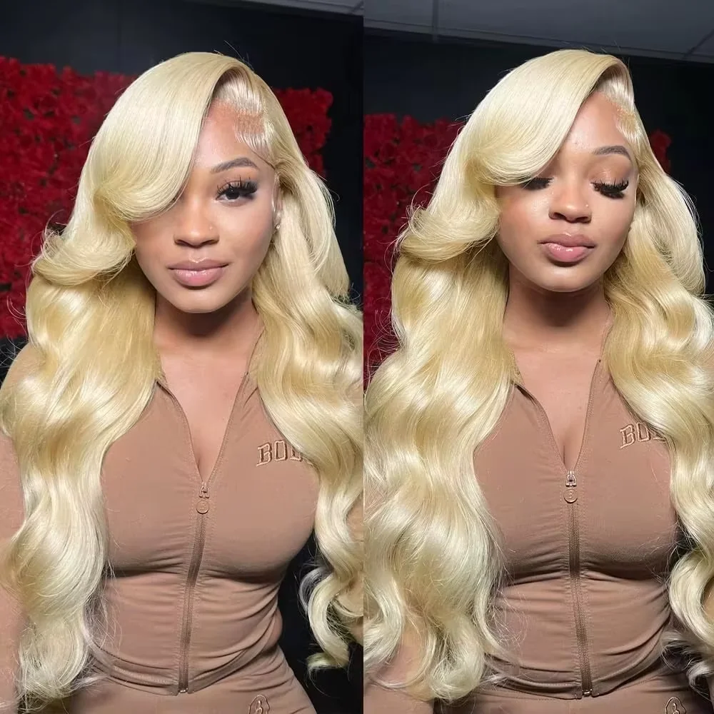 36 40 Inch 613 Honey Blonde 13x6 HD Lace Frontal Human Hair Wig 220 Density Brazilian Body Wave 100% Human Hair Wigs Virgin Pure Transparent Lace Front Wig For Women image 7