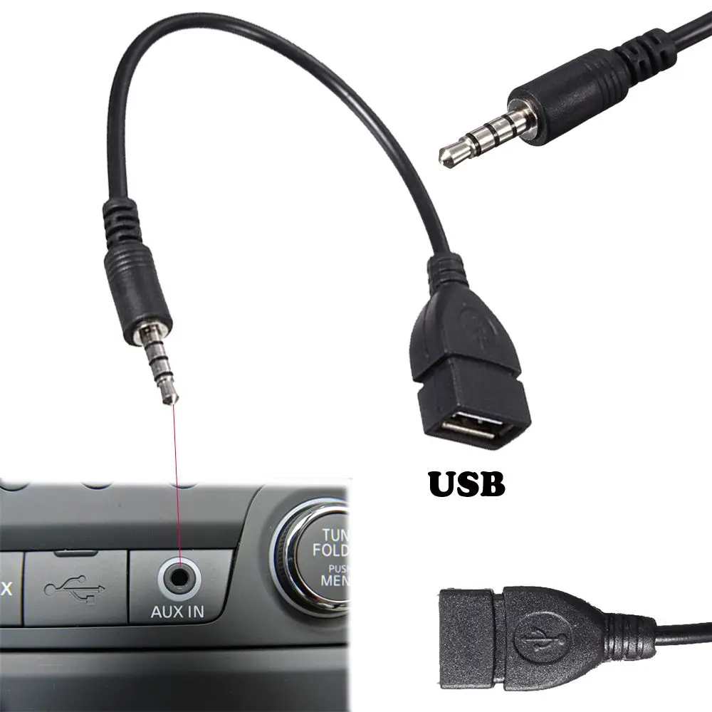 Car Audio AUX Converter Adapter Cable for KIA Hyundai IX35 IX45 Sonata Verna Solaris Elantra Tucson Mistra IX25 I30