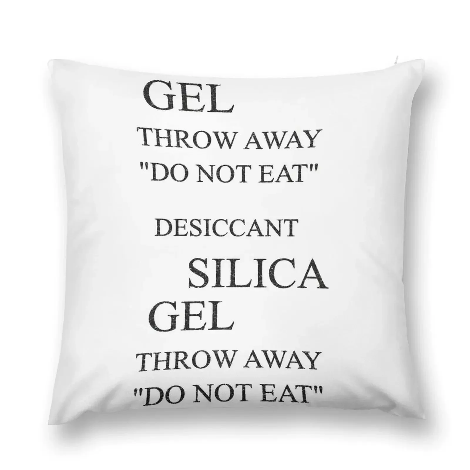 Do Not Eat - Silica Gel Throw Pillow Couch Pillows christmas supplies christmas pillowcases pillow