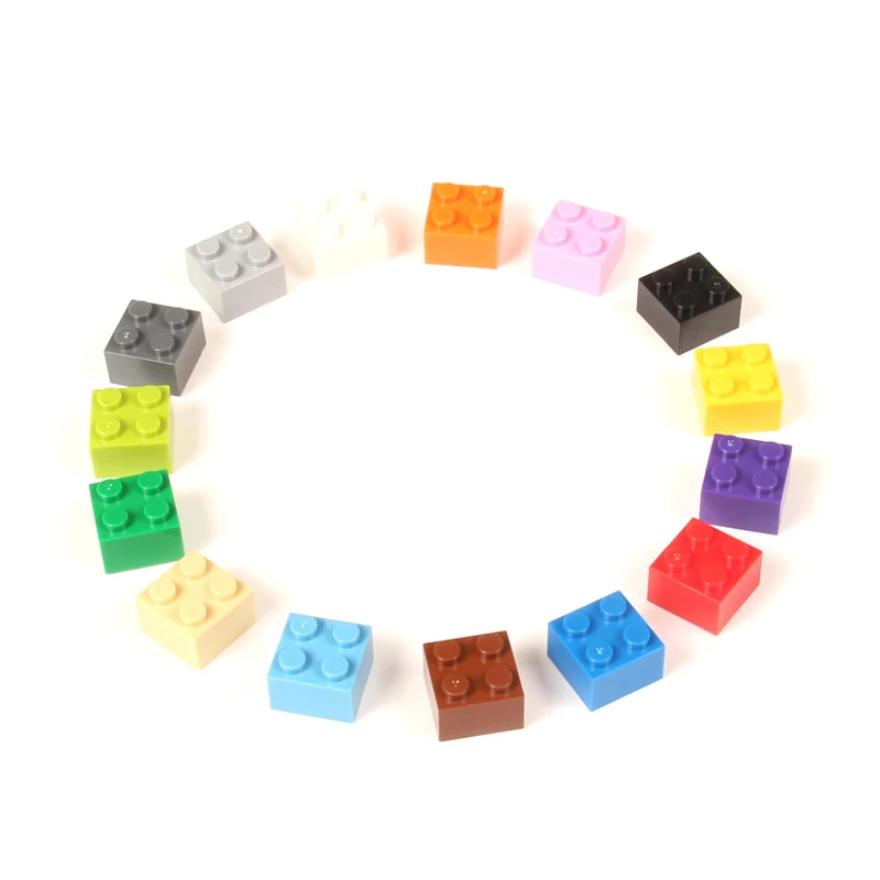 Regenbogen Schwein MOC Teile 3003 6223 35275 Ziegel 2x2 Kompatibel Bricks DIY Assmble Bausteine Partikel Kind Puzzle spielzeug Geschenk