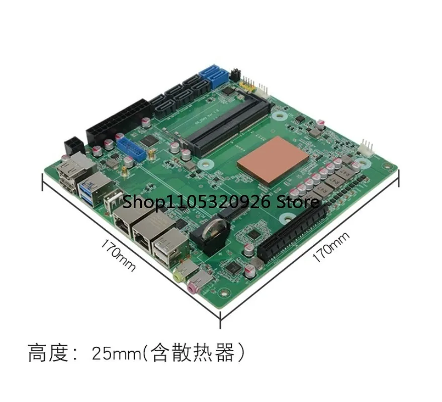 For AMD Ryzen 5825U expandable 10 Gigabit 8-bit NAS main board machine vision industrial control ITX main board