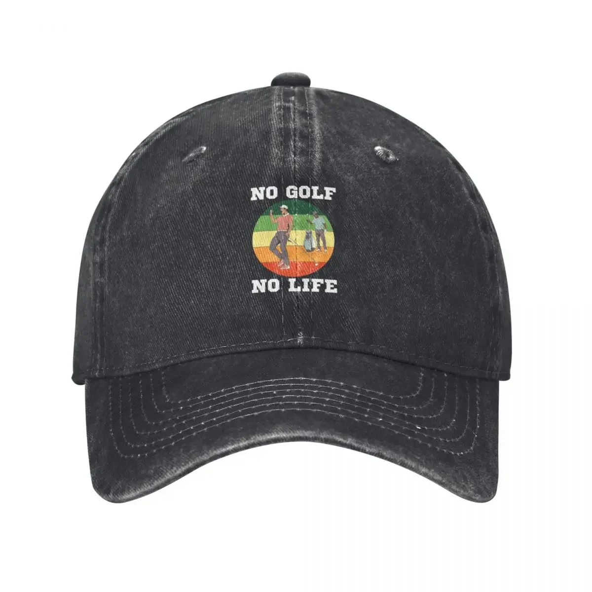 

No Golf No Life Baseball Cap Ball Cap Luxury Man Hat Beach Thermal Visor Men's Luxury Women's