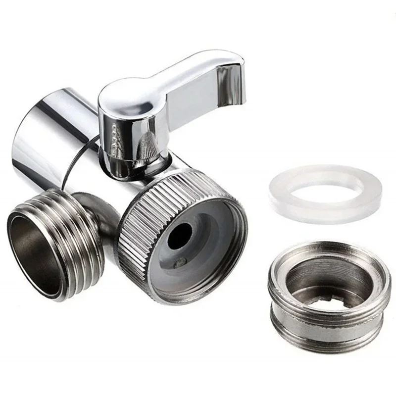 JJYY Faucet Diverter Valve Adapter, Switch Faucet Adapter Aerator Valve Diverter To Connect Washing Machine, Shower Garden Hose
