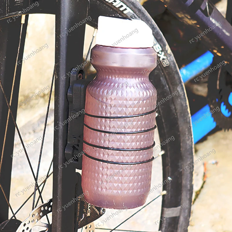 1Set Magnetic Quick Release Front Fork Rack Strap Water Bottle Cage Road MTB Gravel Bike No Drilling Bottle Holder Accessory