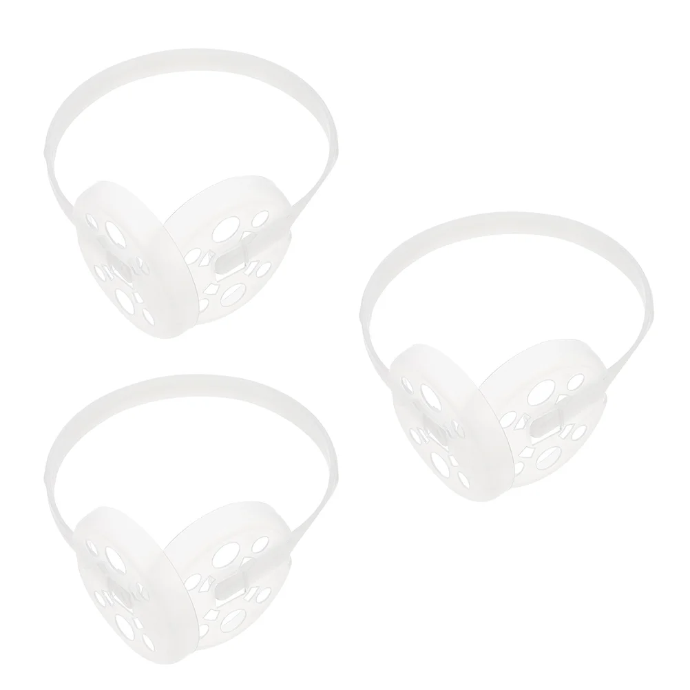 3 Pcs Ear Muff DIY Holder Earmuff Plastic Rack Outdoor White Making Frame