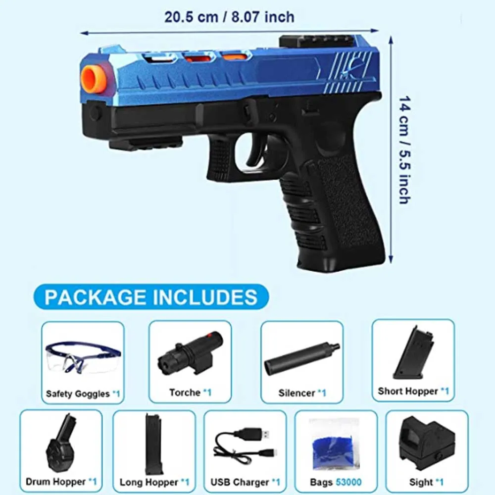 Pistola Blasters in Gel pistola giocattolo Glock pistola per ragazzi bambini Splatter Ball Blaster Dropship Tiktok pistola giocattolo