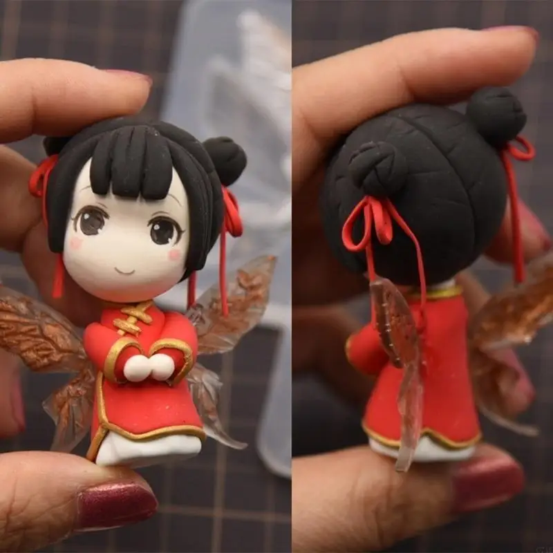 

Butterfly Ear Silicone Mold Pottery Ceramic Clay Doll DIY Wing UV Resin Molds