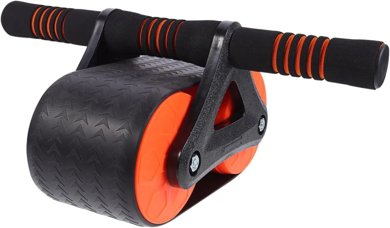 Mikinona Automatic Rebound Abdominal Roller Wheel for Core Workout Exercise Ab Wheel with Knee Pad Home Gym Fitness Equipment fo
