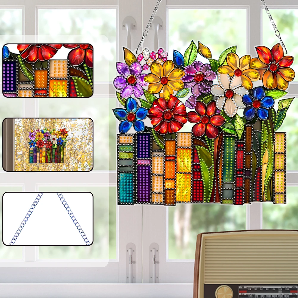 

Decorative Hanging Diamond Art Kits with Resin Diamonds Ideal for DIY Wall Art and Holiday Ornament Crafts