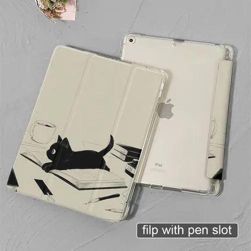 Imagen 2 del producto Funda para Ipad Pro 11 Air 5 4th 6th 10,9 para Funda ipad 9th 10th 7th 8th Generación Mini 6 2024 10,2 9,7 8,3 pulgadas lindo patrón de gato