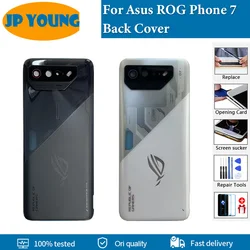 Original New Back Glass For Asus ROG Phone 7 Back Cover Door Rear Glass Housing Case For Asus ROG 7 Battery Cover Replacement