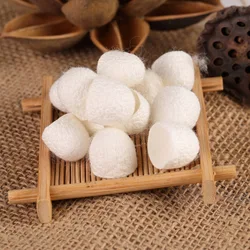 30Pcs Natural Silkworm Cocoons Balls Fingerstall Purifying Smooth Exfoliating Cleansing Acne Blackhead Remove Facial Scrub Tools