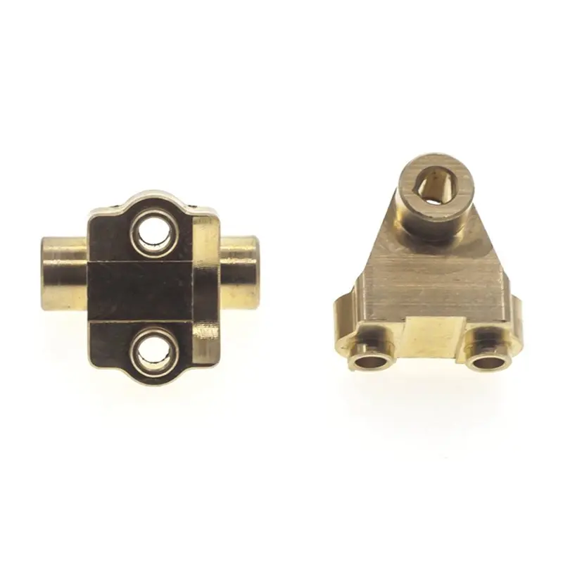 WOTT-12X Brass Front Rear Axle Lower Shock Mount Suspension Links Stand For 1/10 RC Crawler Car For Traxxas TRX4 Upgrade Parts