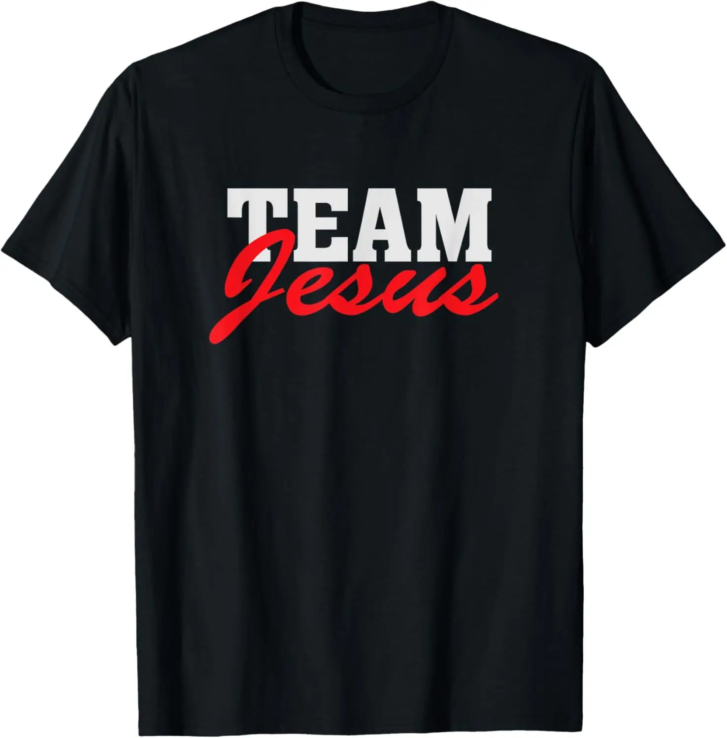 Asian size Funny Team Jesus Christian Faith Pray God Religious T-Shirt Funny Jesus Clothes  T Shirts for Men  Graphic T Shirts