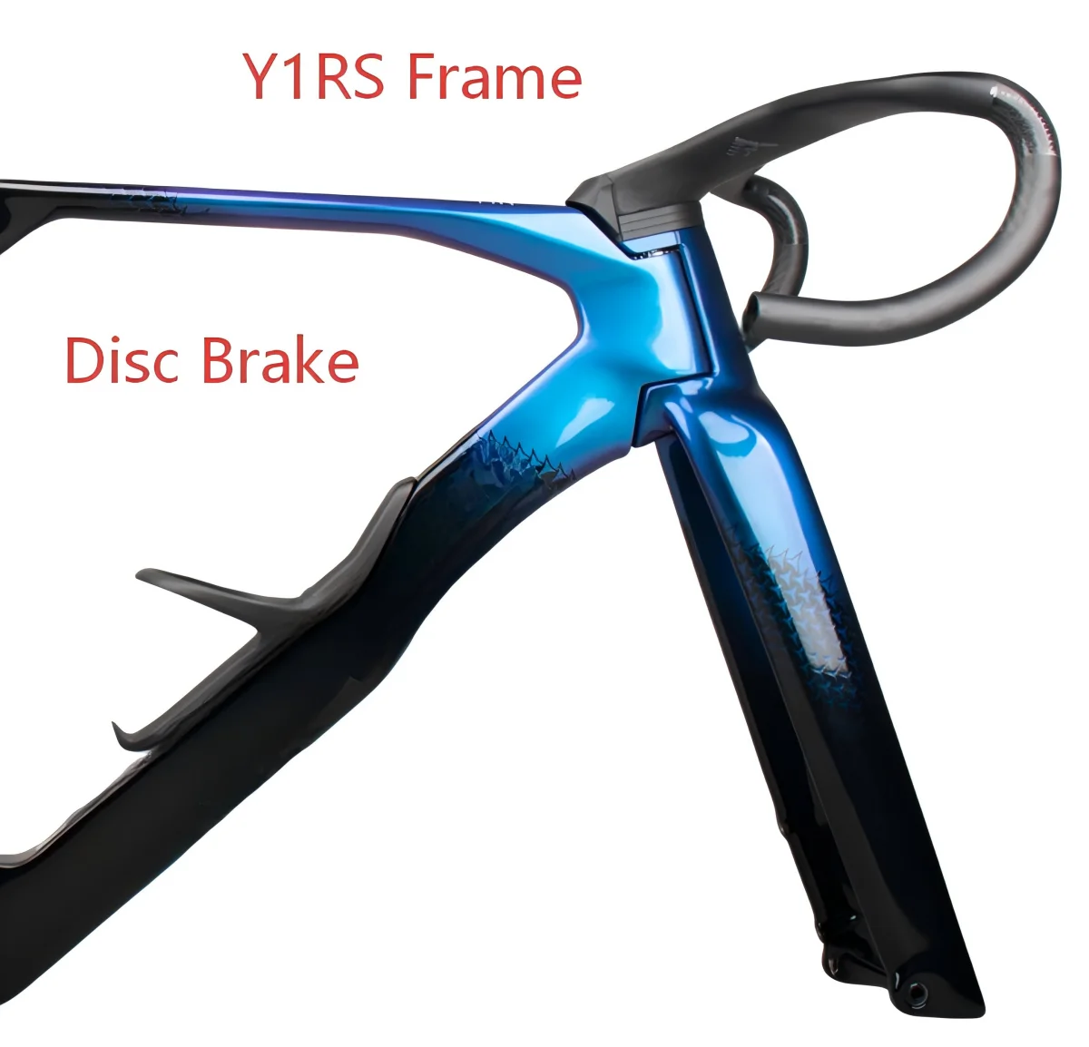 2026 Y1RS Frameset Carbon Road Frame Disc Brake World Champion Rainbow Y1RS Bike Frame and Handlebar Compatible Di2 6 Colors