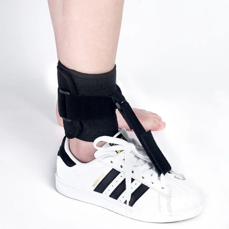 Adult Foot Drop Tension Strap Back Foot Support Ankle Orthotics Support Ankle Sole Stretch Brace for Day and Night Use