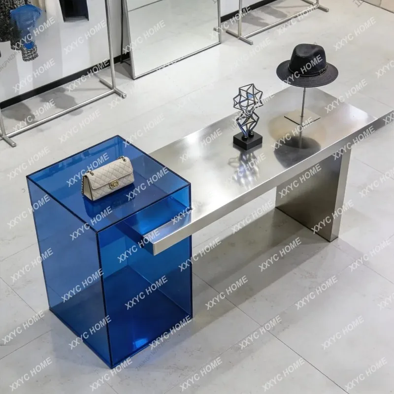 XX Creative Stainless Steel Nakajima Display Table Clothing Store Acrylic Water Table
