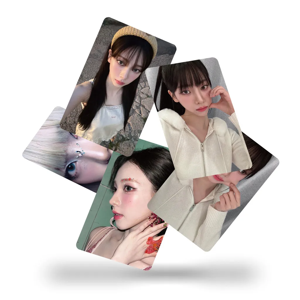 مجموعة ملصقات K-pop DIY (55 ورقة) - بطاقات KARINA Glow-in-the-Dark LOMO لحافظات iPhone/مجلات Bullet (متجر Anime Worlds)