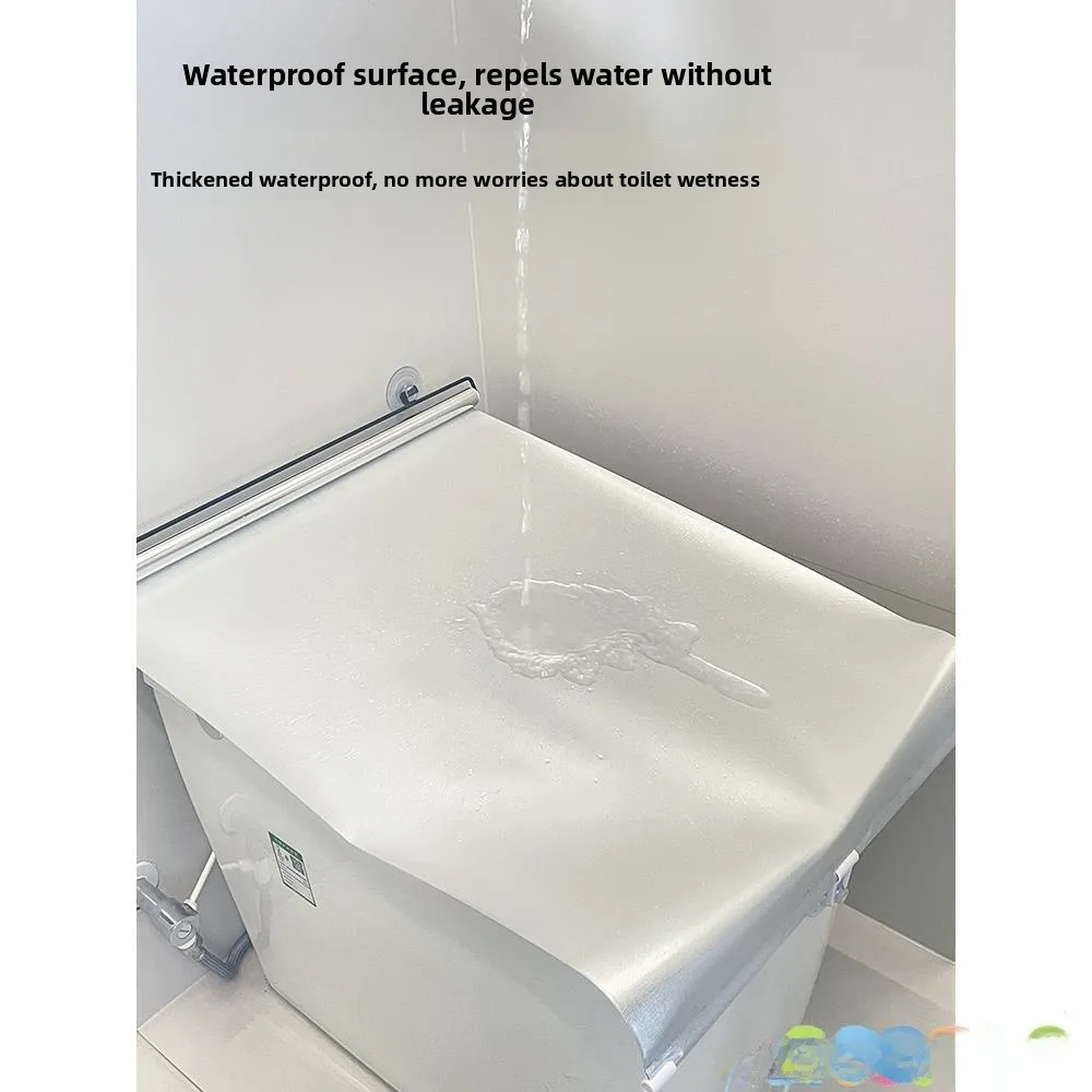 

Thiened Waterproof Smart Toilet Cover Spla Proof Multi-Size Space Saving Batoom Tools Adult Pure Color Japanese Sle