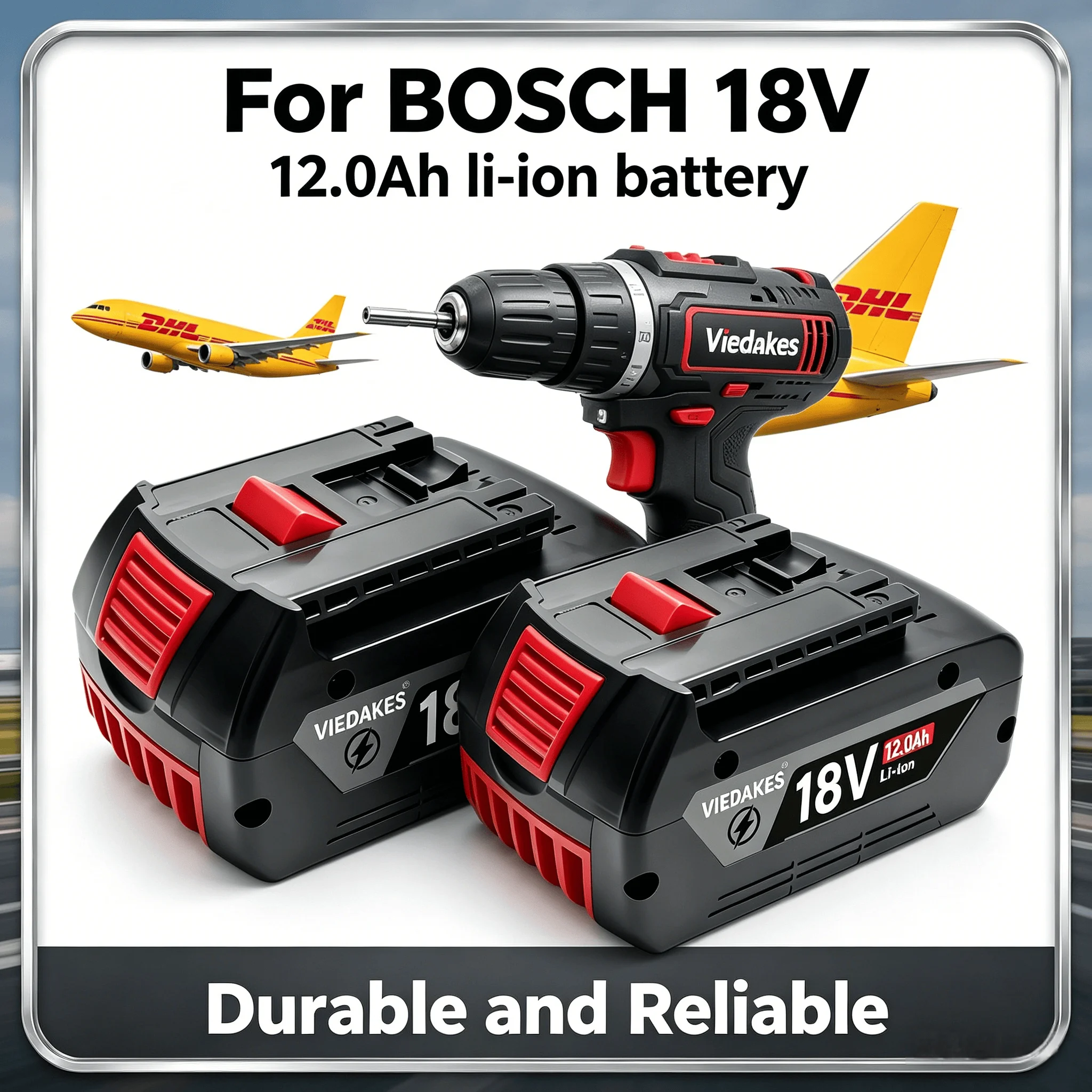 

Аккумулятор VIEDAKES 18В для Bosch, замена батареи для Bosch BAT609 BAT618 ProCORE, аккумулятор для беспроводных электроинструментов.