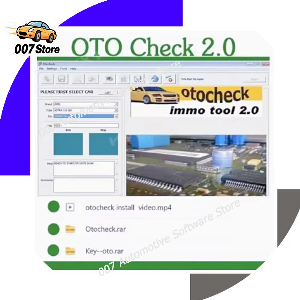 2026 French Original Otochecker 2.0 Immobilizer ECU Anti-Theft System Repair Tool for Vehicle Check Compatible with French Cars