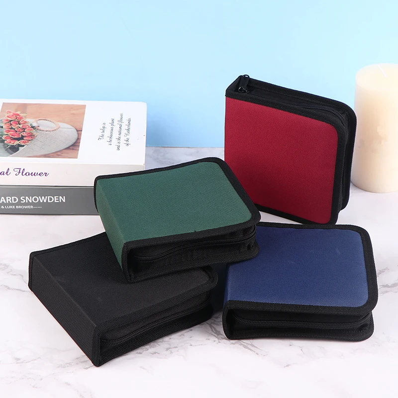 Hot 1Pc 40Tablets CD DVD Discs Oxford Handbags Storage Case CD/DVD Case CD Case Storage DVD Organizer Case DVD Booklet Holder