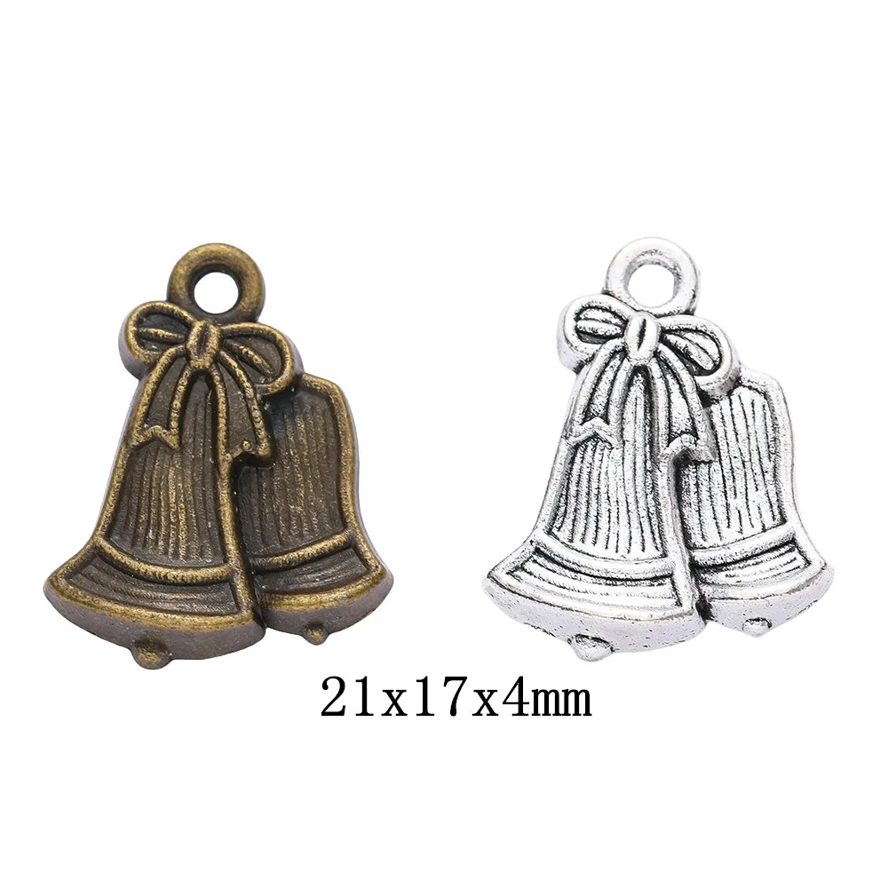 

30pieces (small bell) vintage zinc alloy charm metal pendant DIY jewelry discovery making accessories2270