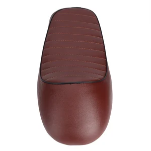 Motorrad PU Leder Flat Sattel Kissen, Vintage Cafe Racer Refit -Sitz, CG125 GN CG CB400SSS 8 Hauptverkaufslyder - №2