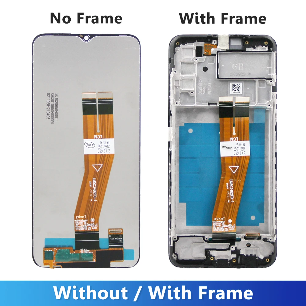 6,5 pulgadas para Samsung a03s LCD a037f a037m a037g a037u a037w pantalla lcd, componente digitalizador de marco con pantalla LCD a03s