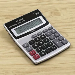 Calculadora de escritorio de Metal para negocios, calculadora de fuente ancha de 8 A, suministros de oficina, fabricante al por mayor, KK-800A