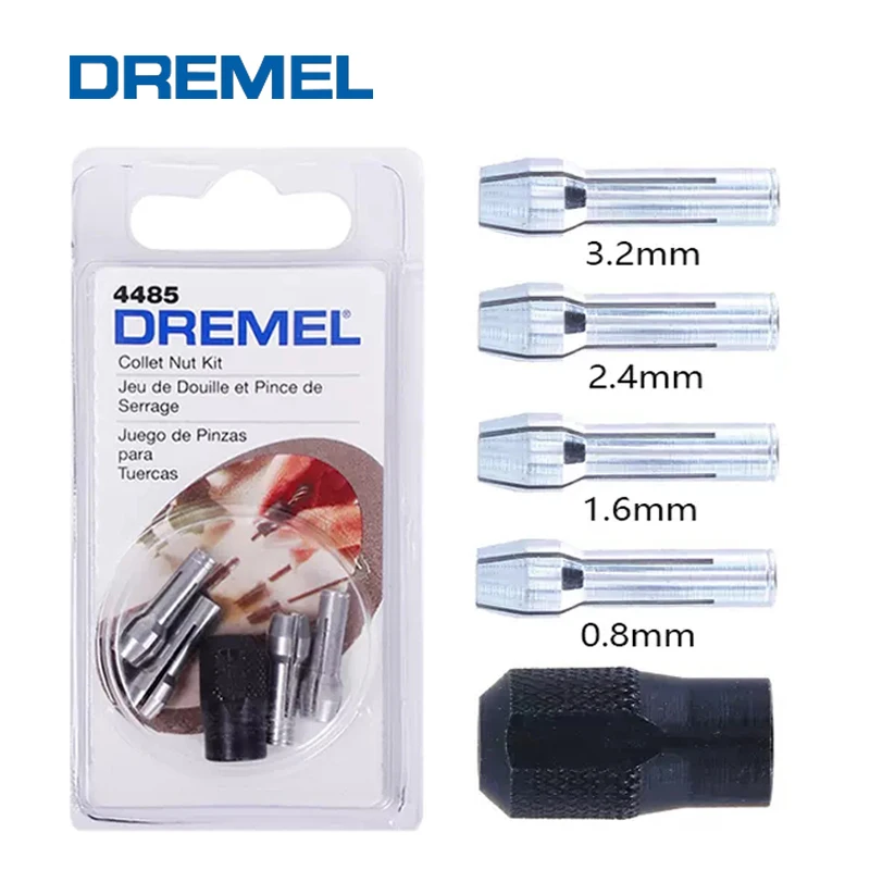 dremel kit mandril furador eletrico conjunto de acessorios com mandril e porca resistente para ferramentas rotativas 4485 01