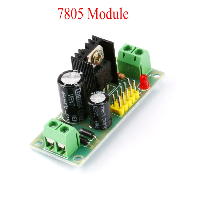 7805 Three-terminal Voltage Regulator Module 5V Power Module Green