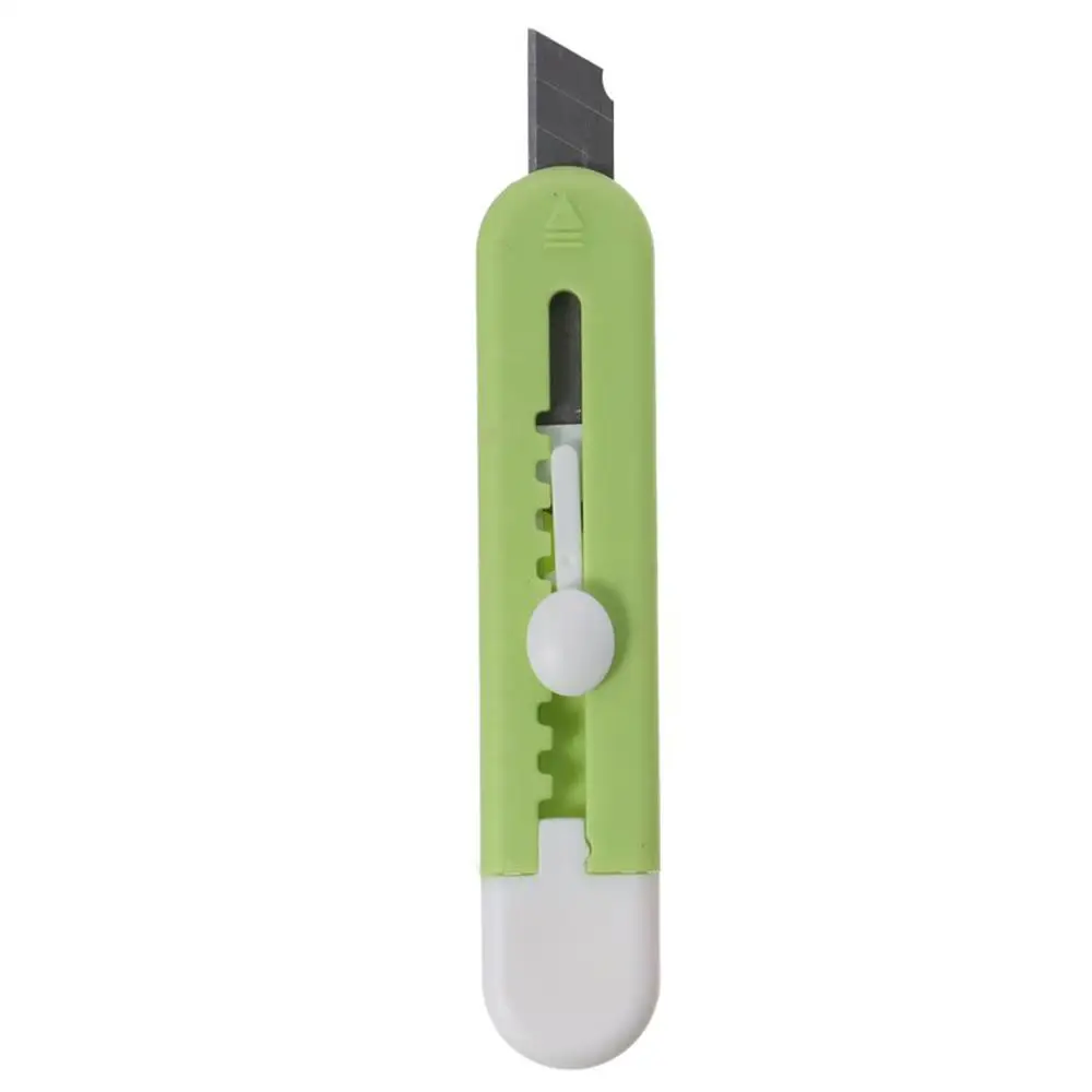 Durable Plastic/Metal Small Box Opener 3.66*0.74 Inch Candy Colored Unboxing Device Cloud Pattern Safety Paper Cutter Office
