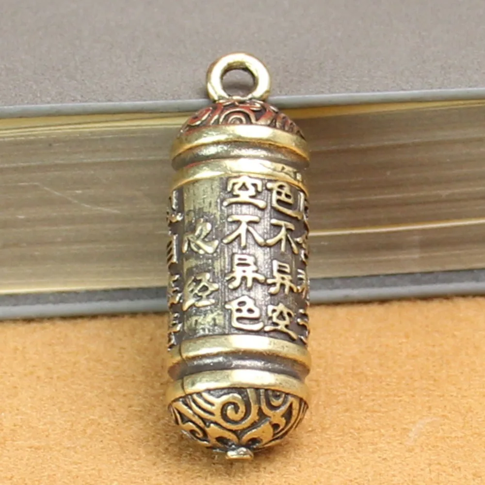 

Durable Pendant Hollow Brass Vintage Pendant Accessories Alloy Car Keychain Pendant Decoration Pure Copper Small Pendant