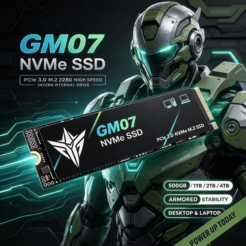 New GM07 M.2 SSD Hard Disk 2TB 4TB NVMe M2 SSD 500GB PCIe 3.0 Internal Solid State Drive For Laptop Desktop PC 2026 Fast SSD