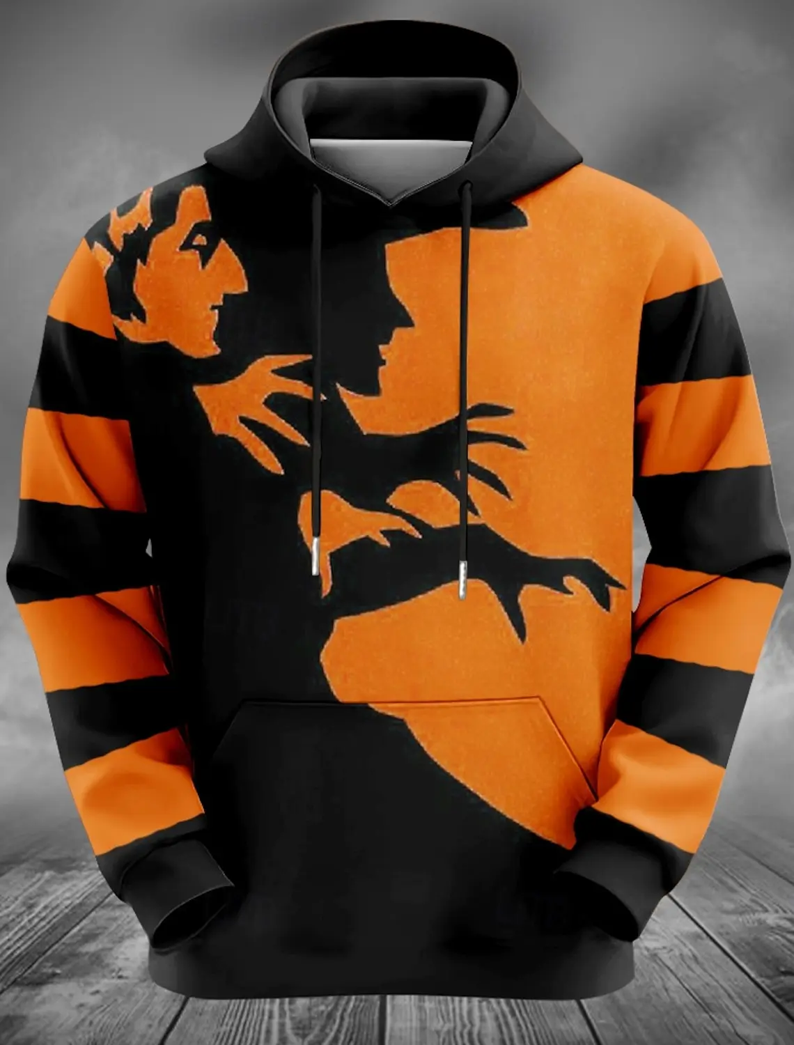

Halloween Men's Hoodie Fashion Casual Festival Clothing Funny Face 3D Print Long Sleeve Sweatshirt Top Oversized Hoodies For Men