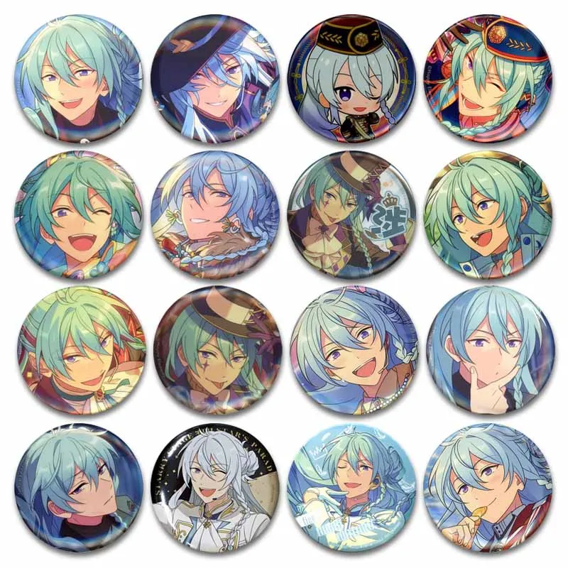 Ensemble Stars Wataru Hibiki Badge Cute Cartoon Idol Brooch DIY Itbag Clothing Hat Accessories Anime Peripheral Collectible Gift