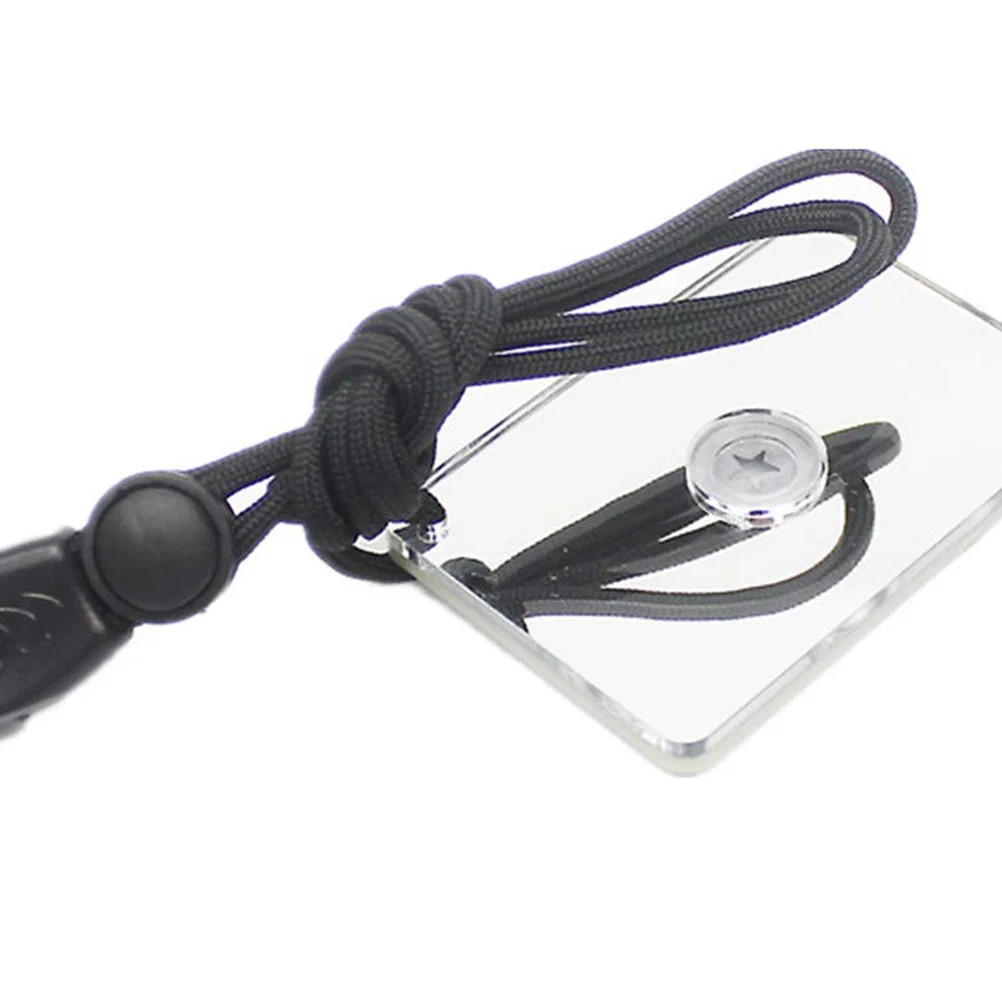 

Signal Mirror For Survival Outdoor Emergency Use Light Grey Long Distance Communication 100Km Reflective Mirror