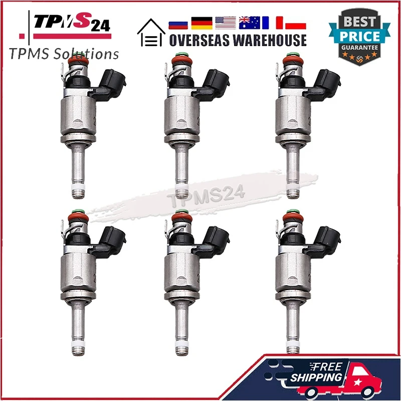 

For 2014-2020 Acura MDX 2015-2020 Acura TLX 2014-2020 Acura RLX 6pcs 16450-R9P-A01 Fuel Injectors