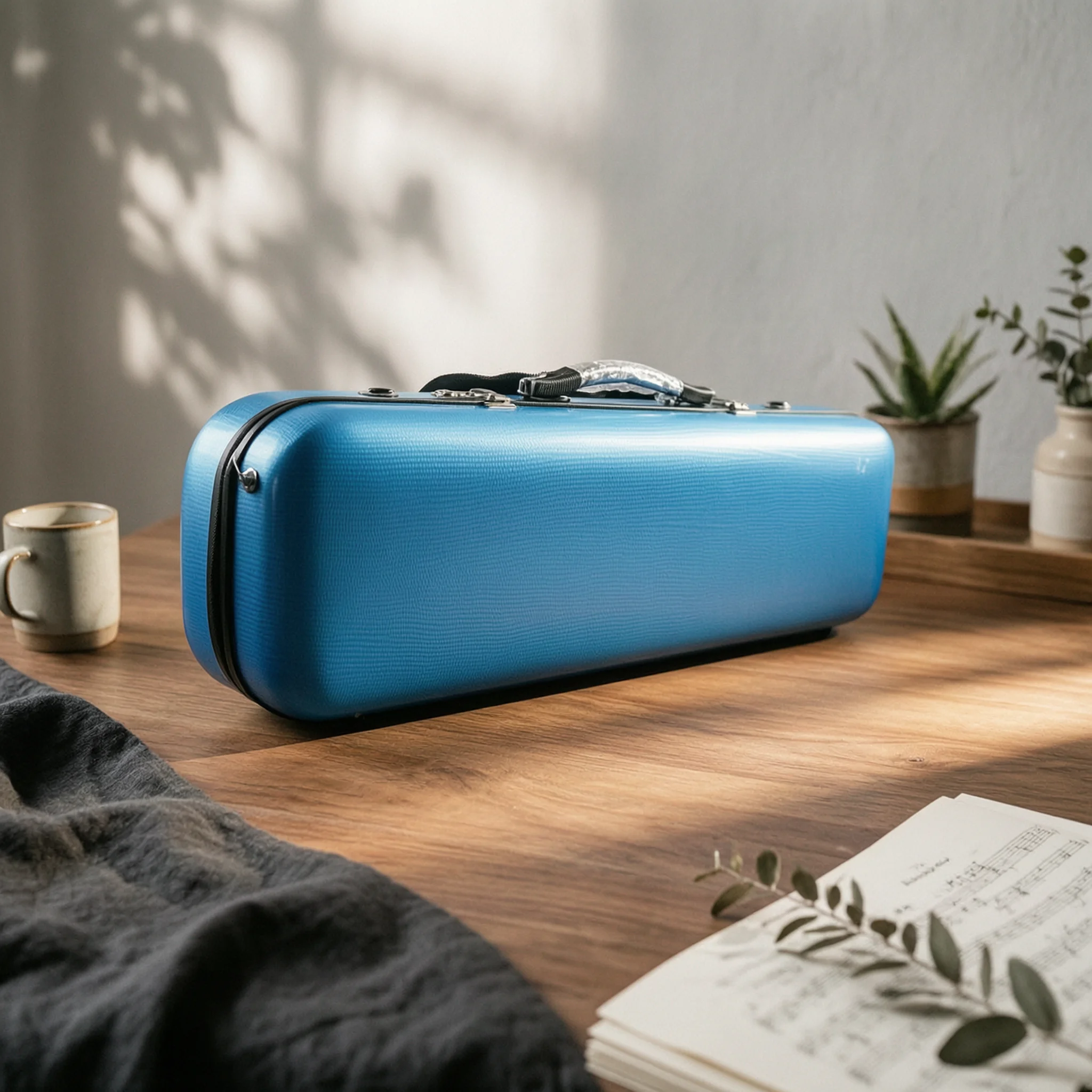 4/4 Violin Case Lockable Violin Hard Case Sturdy Portable for Violinists, Rehearsals, Commuting