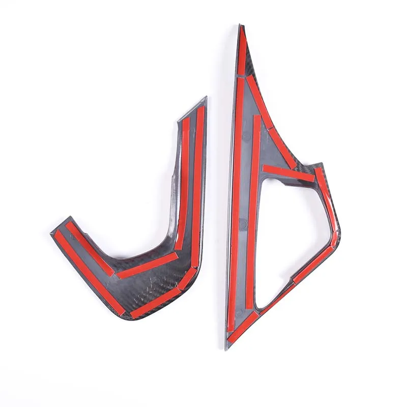 Picture 5: For Chevrolet Corvette C7 2014-2019 ABS Carbon Fiber Interior Kit Dashboard Console Gear Shift Panel Decoration Cover Stickers