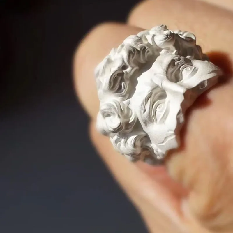 عصر النهضة ديفيد حلقة مفتوحة خمر الفن المتخصصة الاتجاه تنوعا عالية الشعور السبابة خاتم الرجال