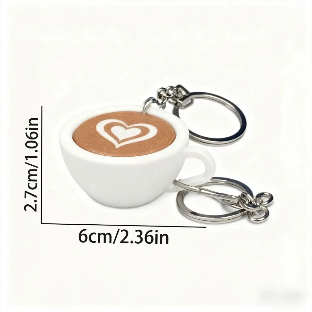 3D-gedruckter Clicker-Schlüsselanhänger, Simulations-Lebensmittel, lustiger Fingerknopf-Anhänger, Fidget-Sensorik-Kaffee-Beruhigungs-Schlüsselanhänger, Taschenanhänger – Detail 2