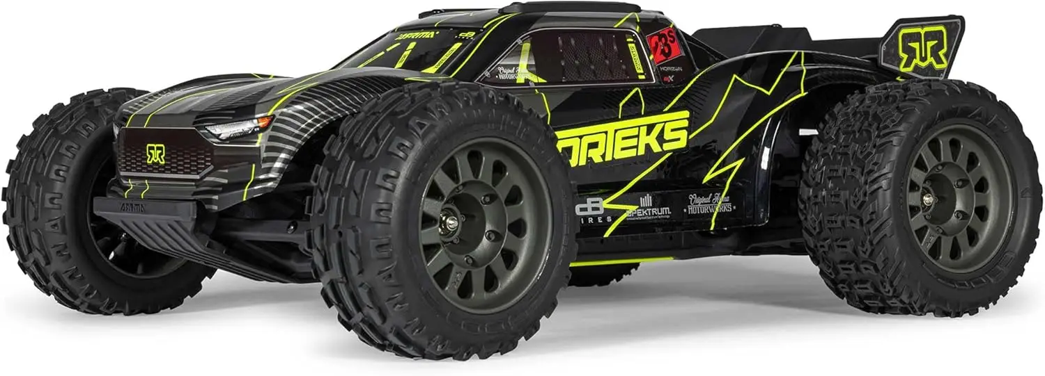 VORTEKS 223S DSC 1/10 Scale RC Truck 2WD RTR Brushless Stadium Yellow Lipo Battery And Charger Not Included ARA3505T1